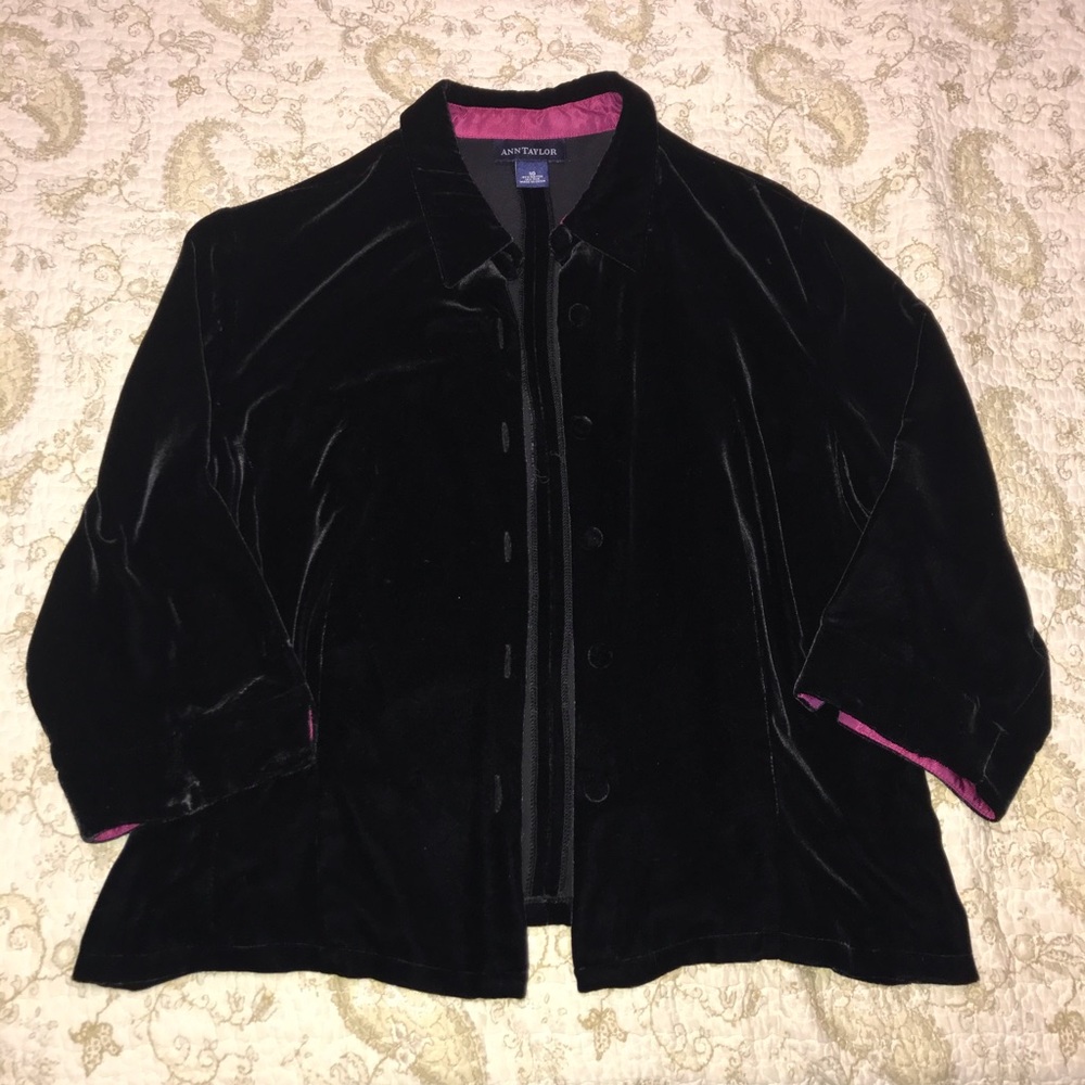 Ann Taylor Vintage Velvet Jacket